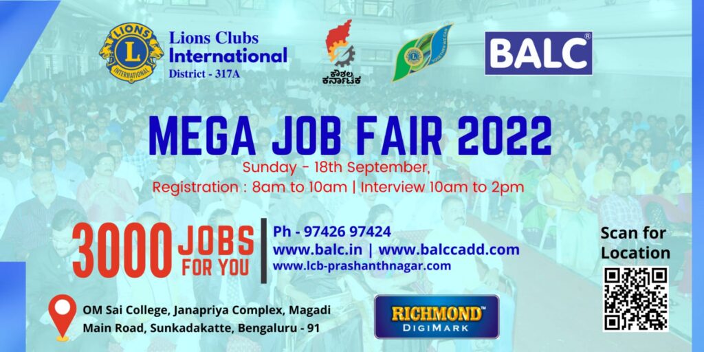 mega job fair -2022 poster